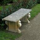 Łańcut palace - bench in Rose Garden