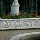 Łańcut palace - carved flowerbed in Rose Garden